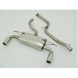 Piper exhaust Ford Focus MK2 - 2.5 20v TURBO ST225 Stainless Steel Cat back system Tailpipe Style A,C or I, Piper Exhaust, TFOC10S